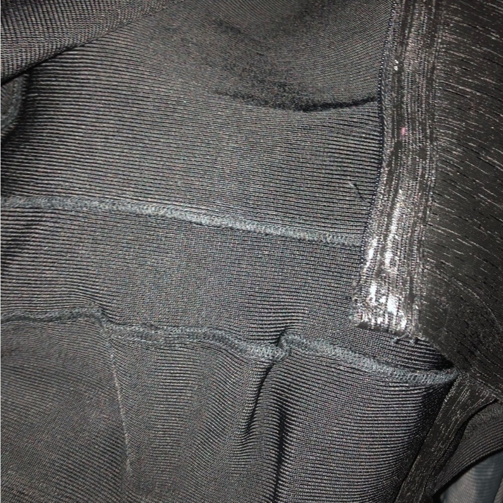 [Gstudio] Black Leather effects Cutout Sexy Bandage Body-con Mini Corset Dress - Picture 11 of 16